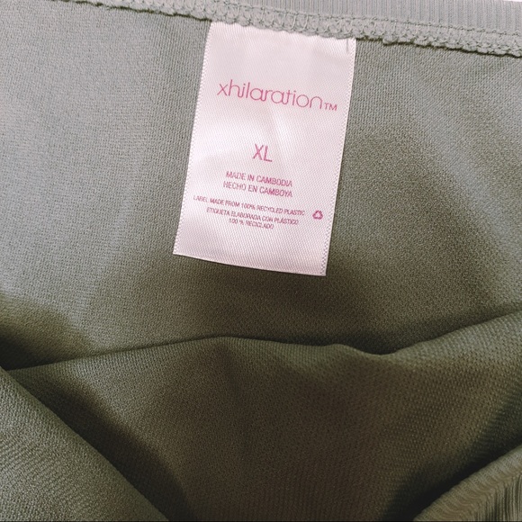 XHILARATION Sage Olive Ribbed Cheeky Bikini Bottoms Mix Match Swim XL NEW - Picture 6 of 15